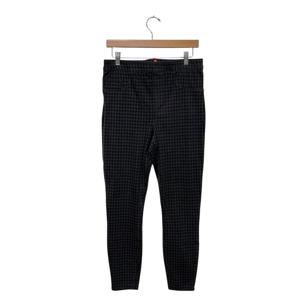 Spanx | Women’s‎ Houndstooth Black Gray Print Leggings Jeggings L